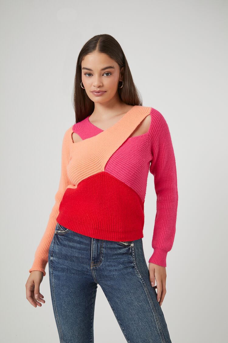 Reworked Colorblock Sweater