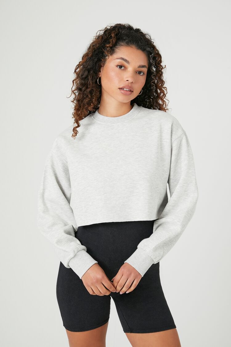 Cropped Fleece Pullover