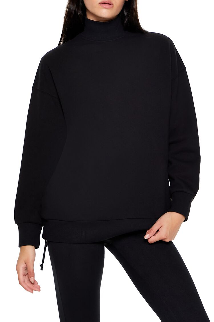 Fleece Mock Neck Pullover