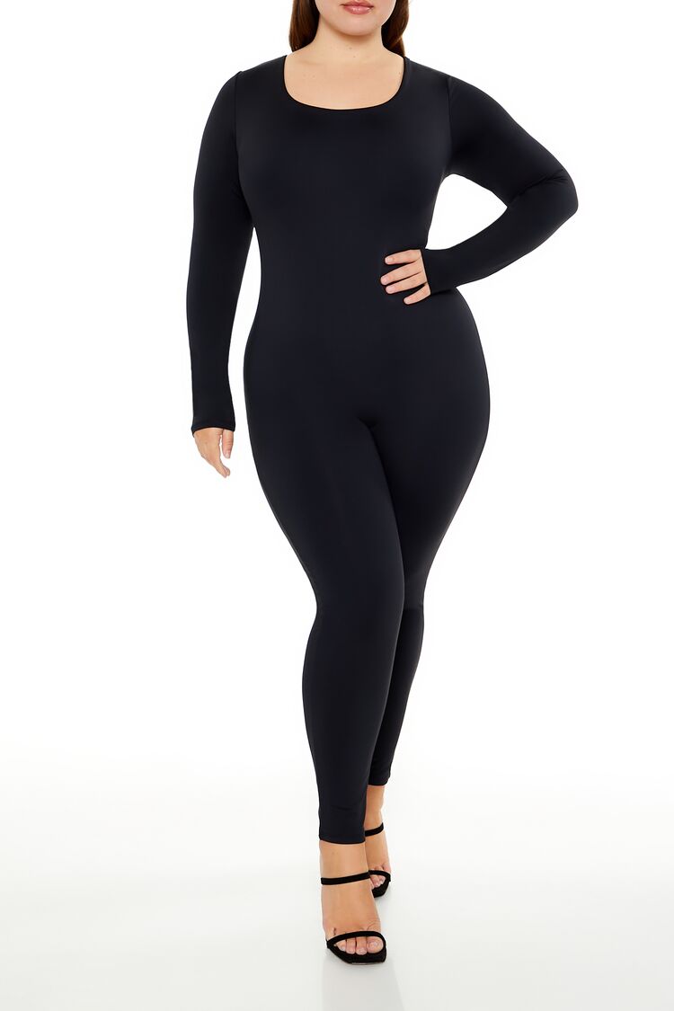 Plus Size Contour Sculpt Scoop-Back Jumpsuit