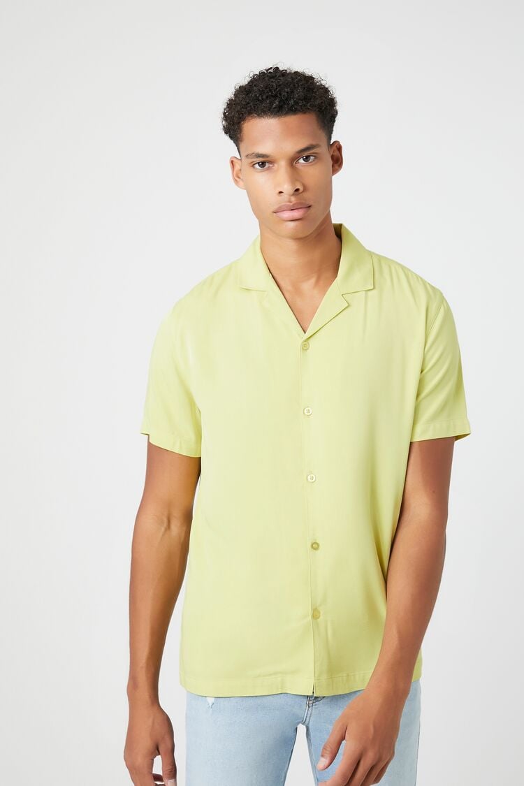 Cuban Collar Short-Sleeve Shirt