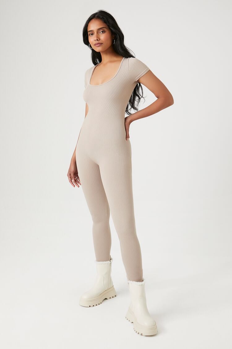 Seamless Short-Sleeve Jumpsuit