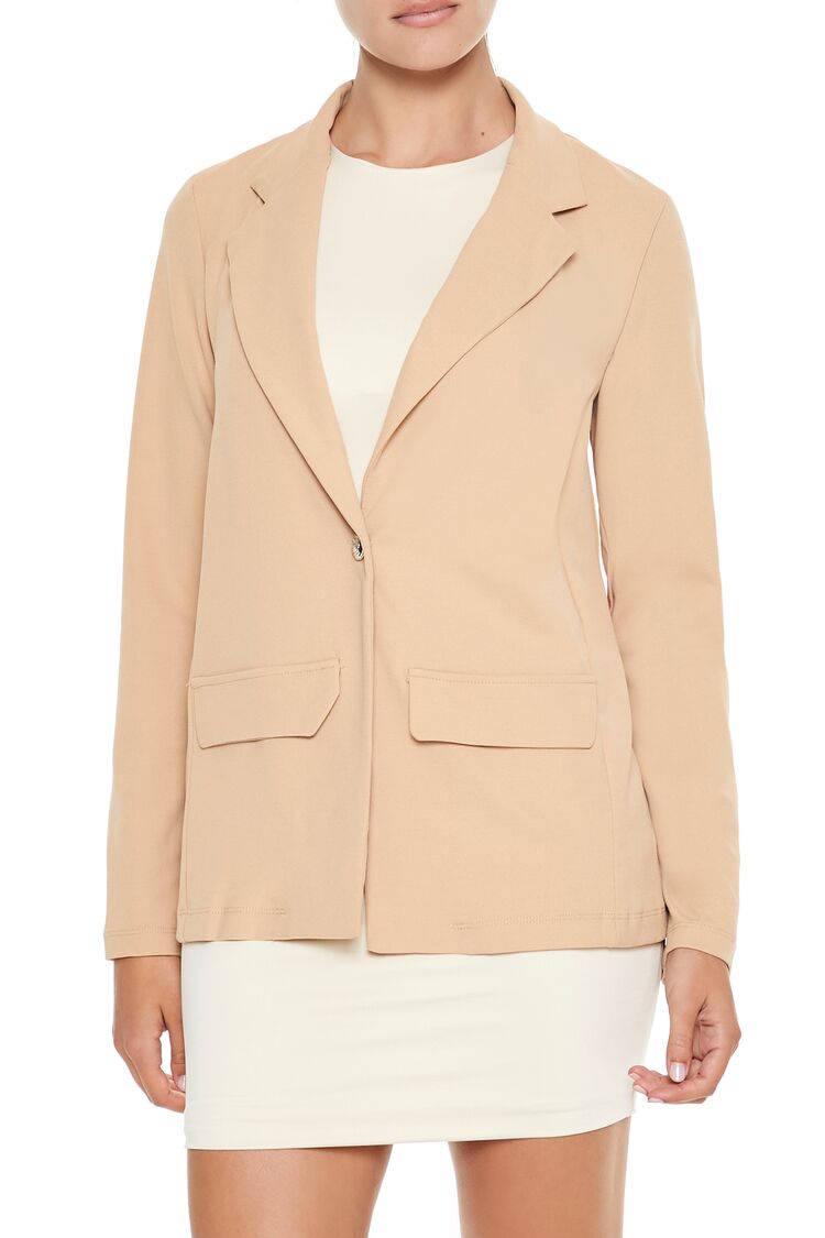 Boxy Notched Lapel Blazer