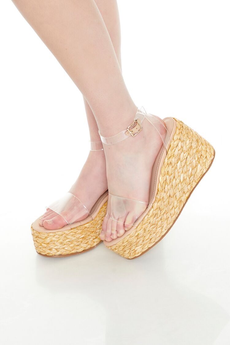 Clear Espadrille Flatform Wedges Forever 21