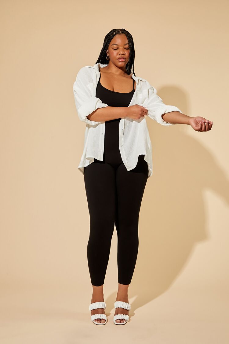 Plus Size Fitted Cami Jumpsuit