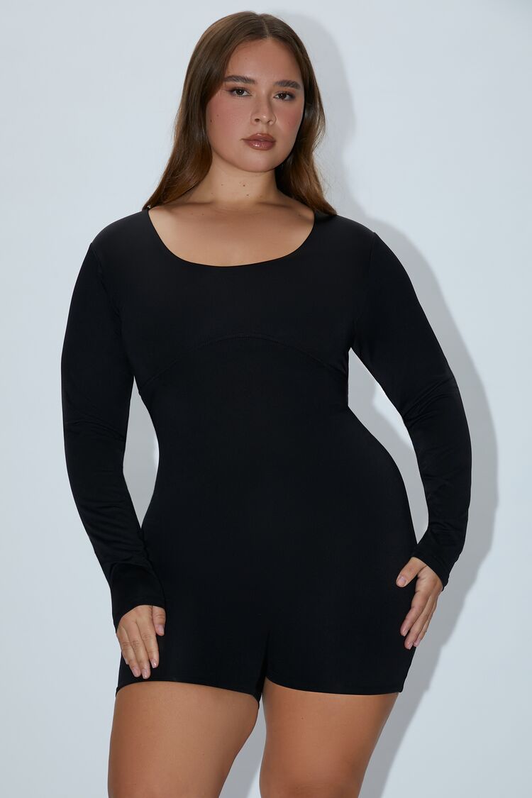 Plus Size Contour Sculpt Romper