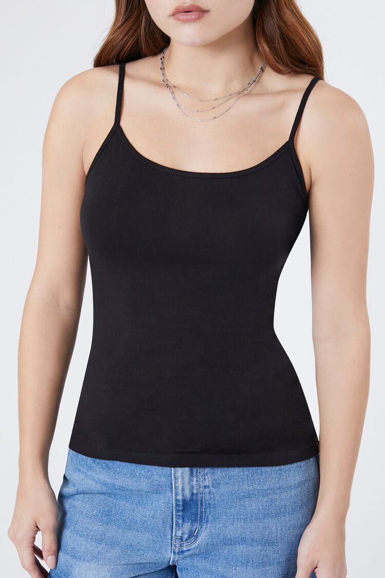 Cotton Scoop Neck Cami