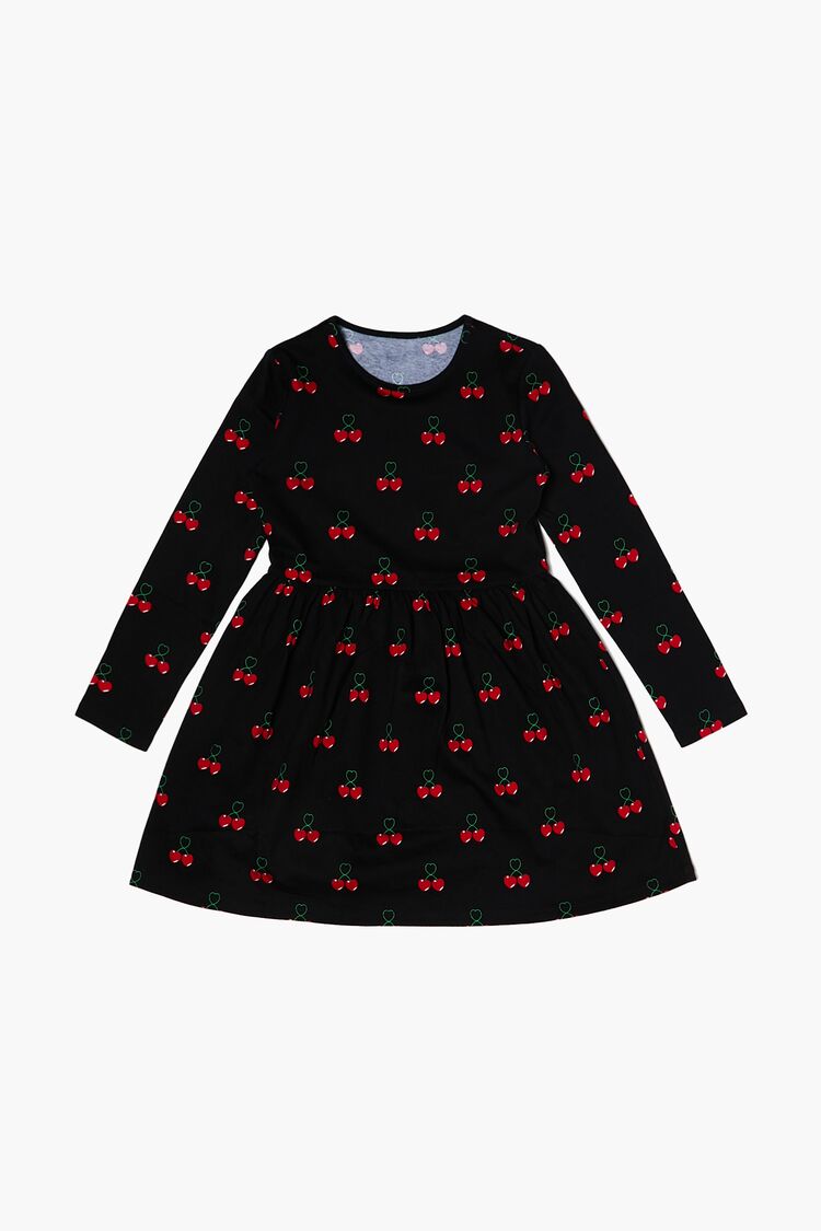 Girls Cherry Print Dress (Kids)