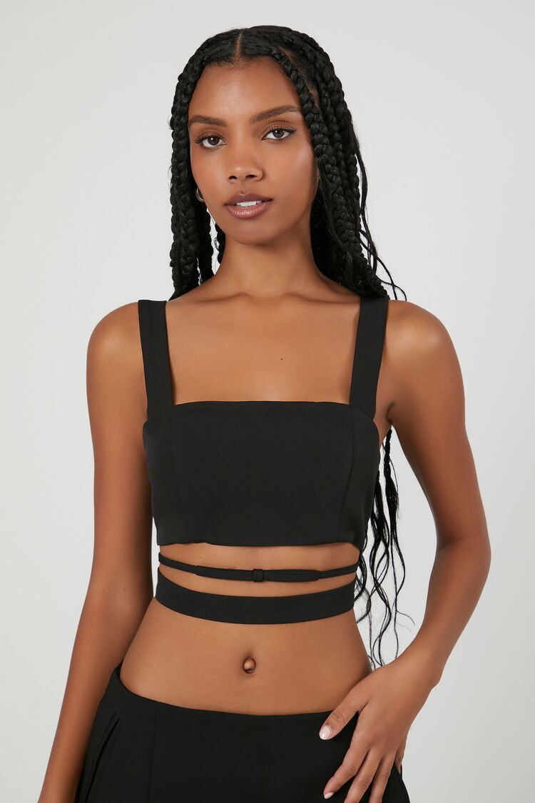 Rosette Hook And Eye Crop Top – Made For Her Label