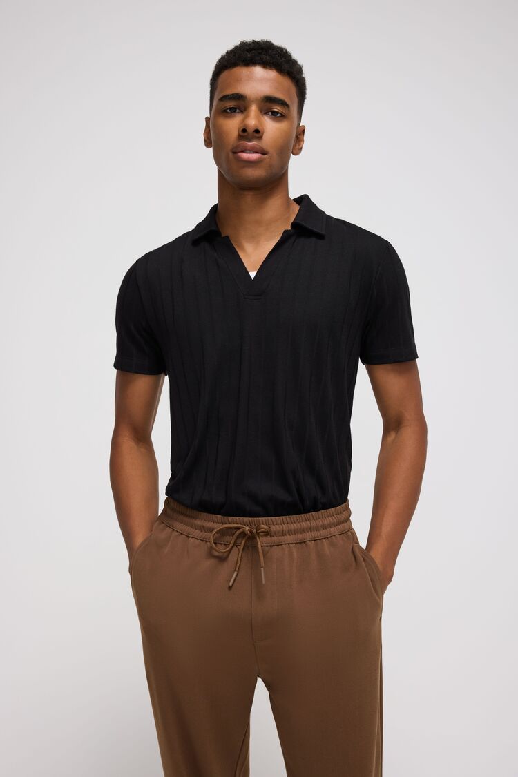 Black polo brown pants online