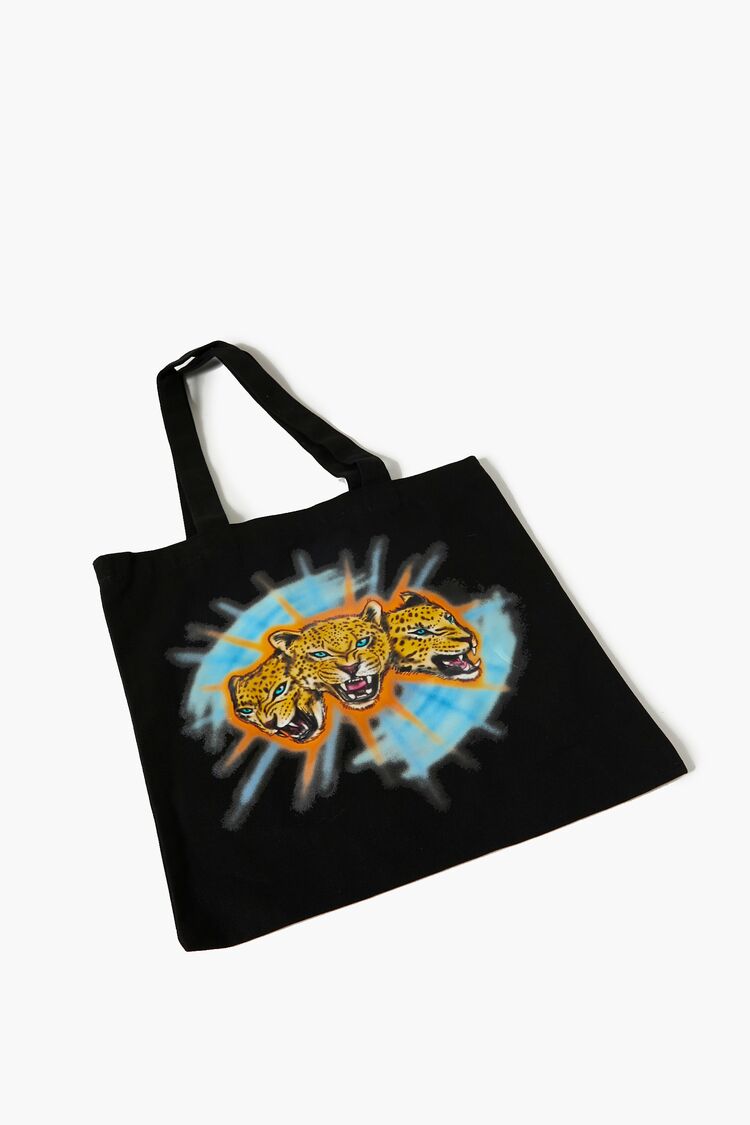 Men Leopard Graphic Tote Bag