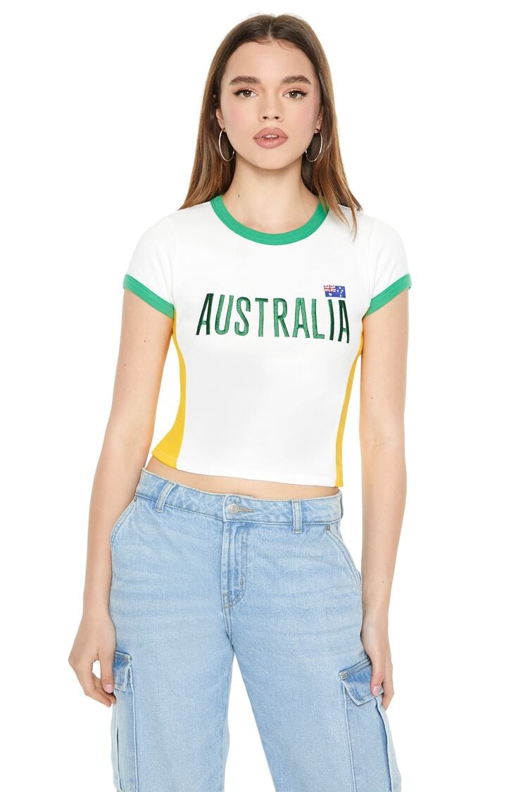 Australia Graphic Ringer Tee | Forever 21