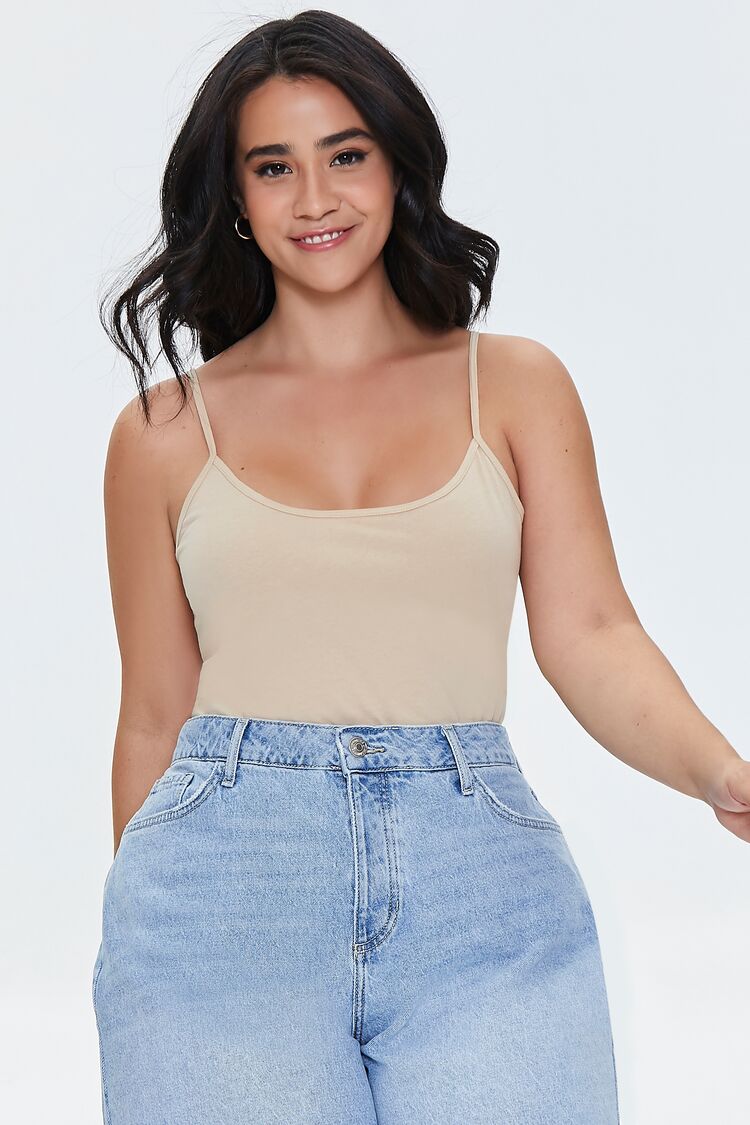 Plus Size Basic Organically Grown Cotton Thin Strap Cami | Forever 21