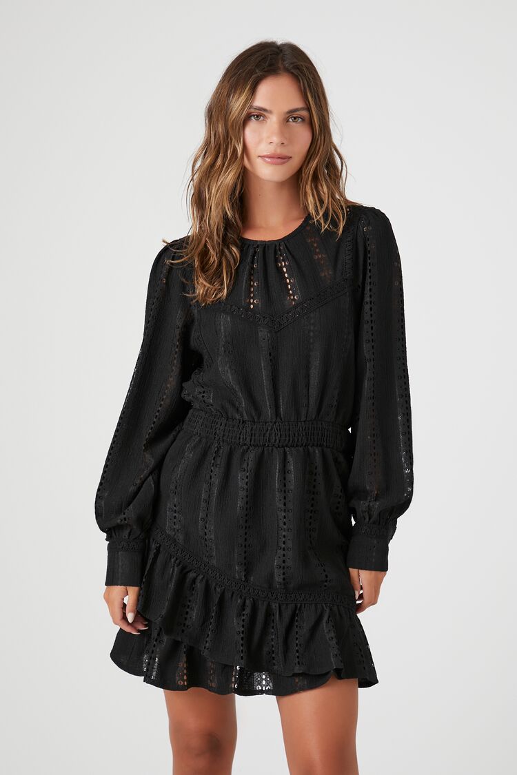 Forever in Lace Black Puff Sleeve Mini Dress – Rove Jewelry Accessories and  Gifts
