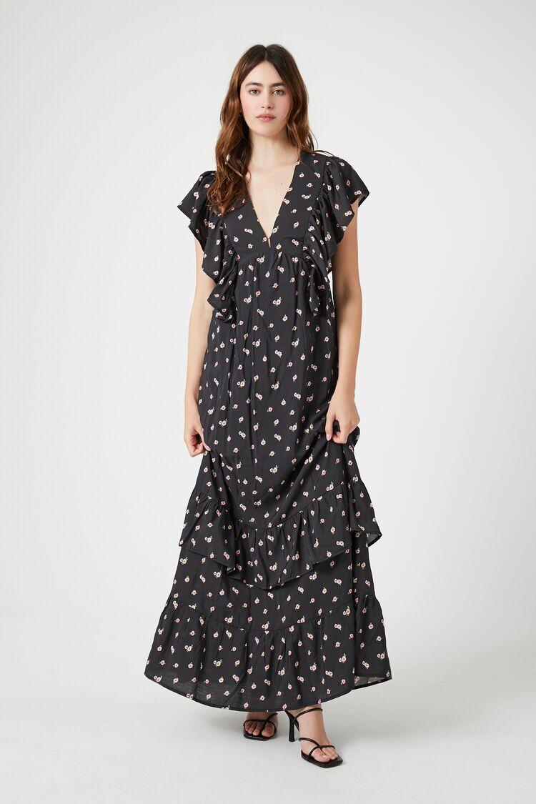 Peacock maxi dress forever hot sale 21