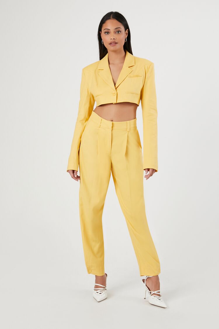 Line and Dot Neon Yellow Double Zipper Front Wide Leg Pants, NWOT, Size  Small - $48 New With Tags - From Melissa