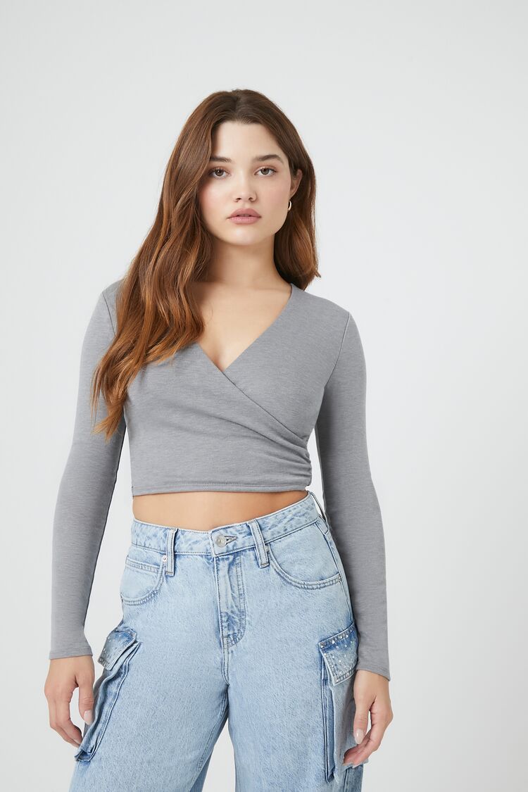 Tie Back Wrap Crop Top