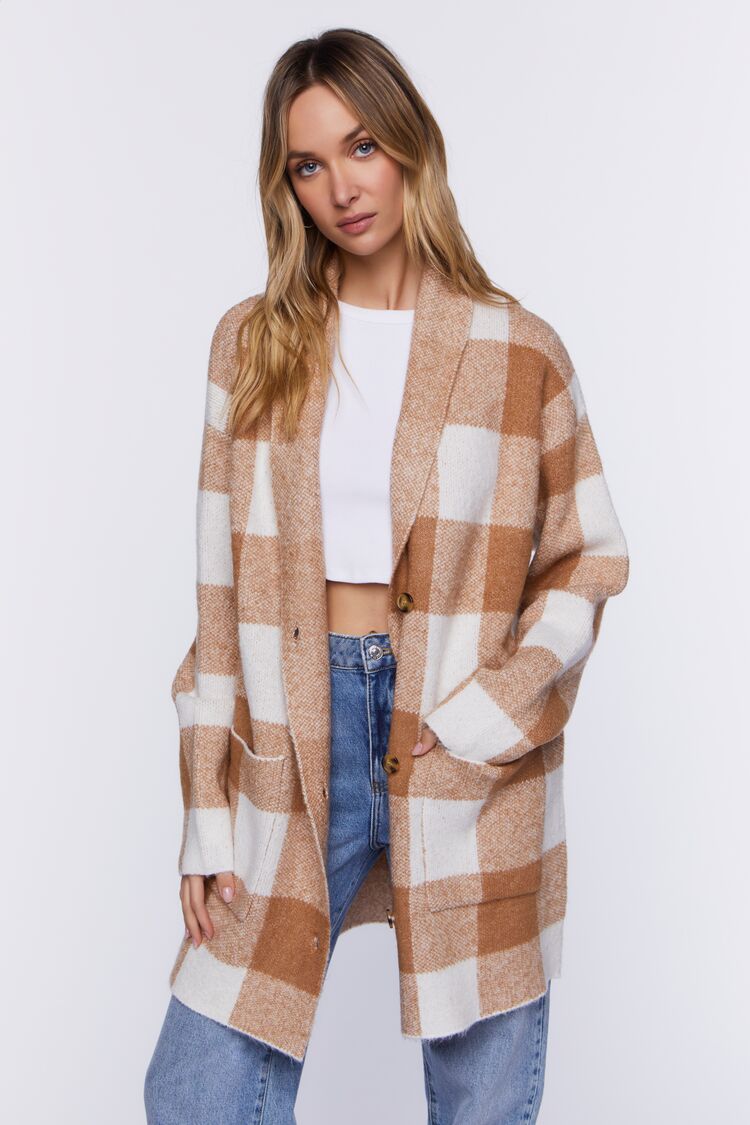 forever 21 plaid cardigan