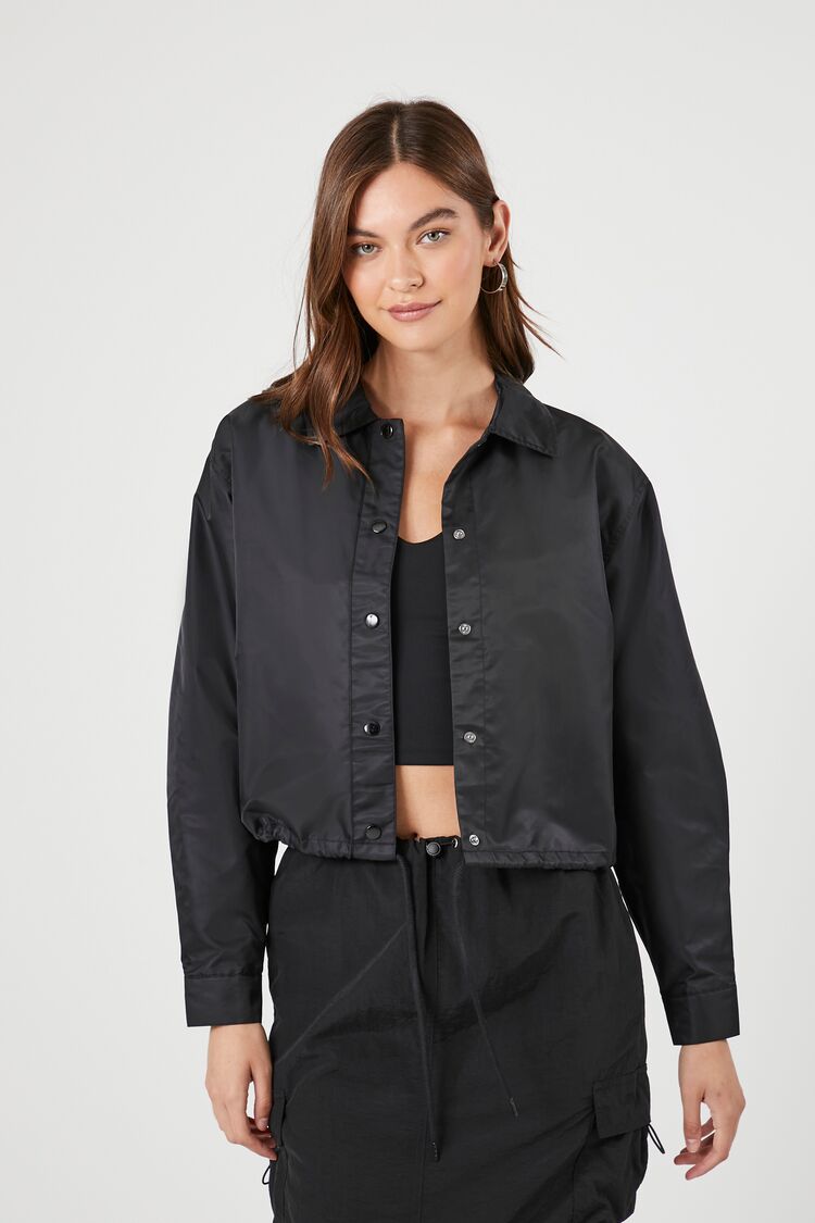 Cropped Coach Jacket | Forever 21